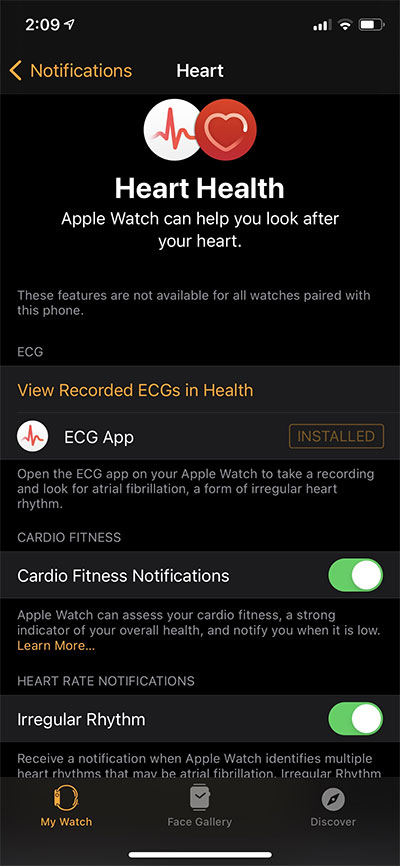 Cardio-Fitness-Notifications